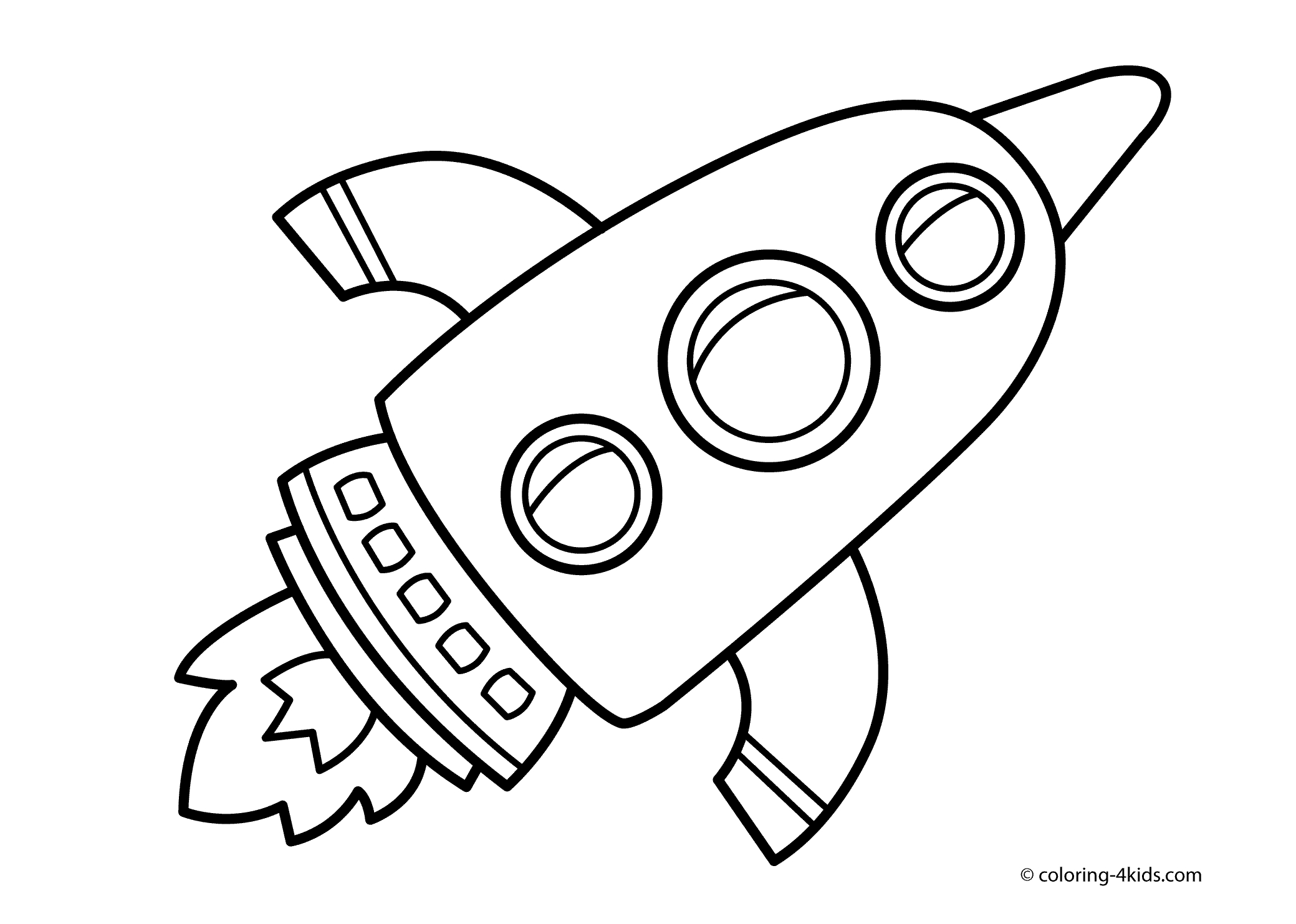 Rocket ship coloring pages to download and print for free
