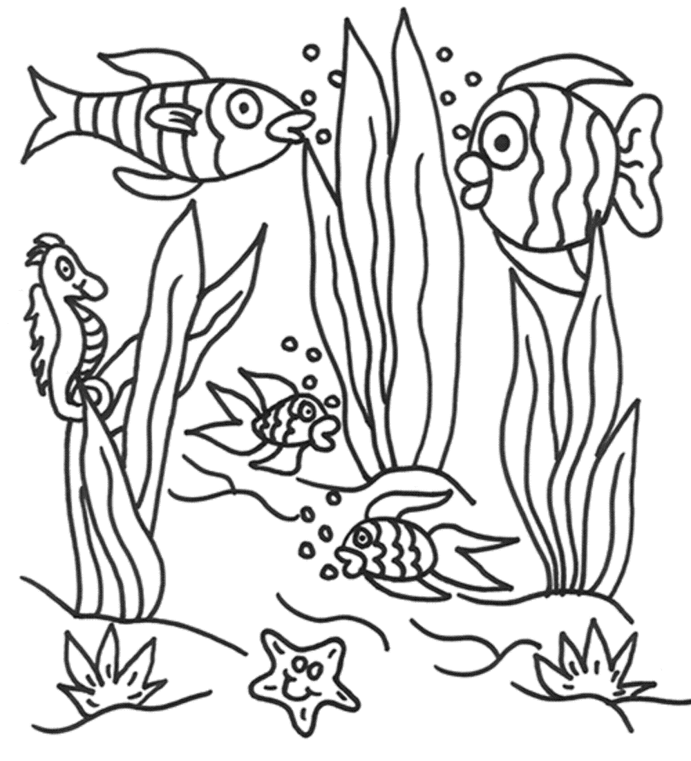 Under the sea coloring pages to download and print for free
