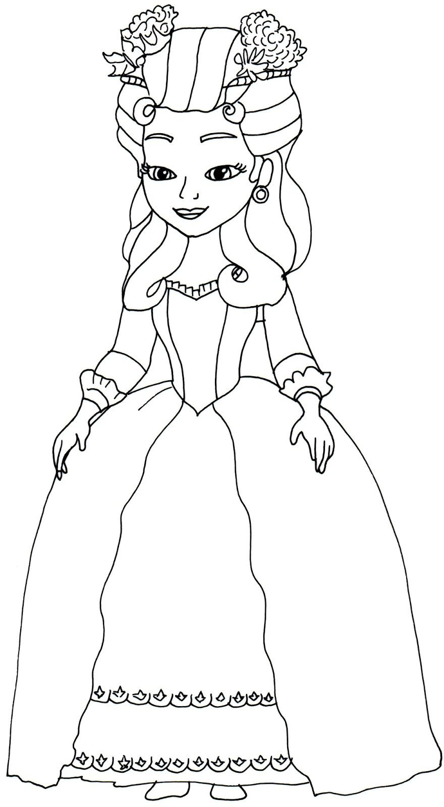 Princess amber coloring pages download and print for free