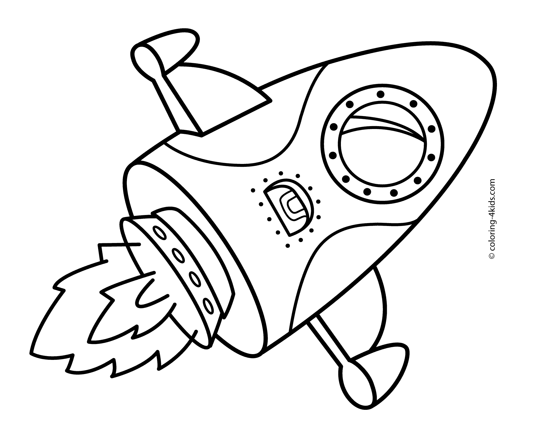 Rocket coloring pages to download and print for free