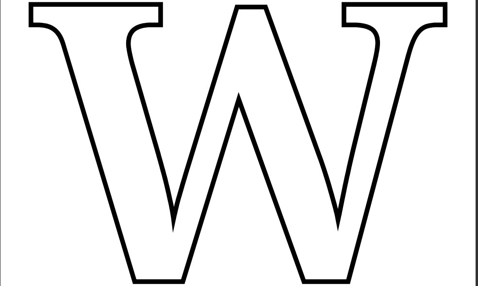 Letter w coloring pages to download and print for free