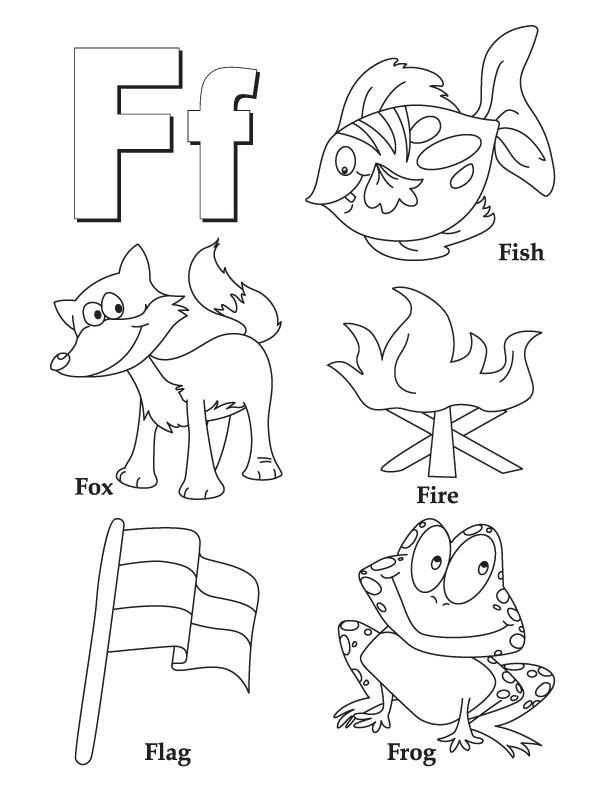 Letter d coloring pages to download and print for free