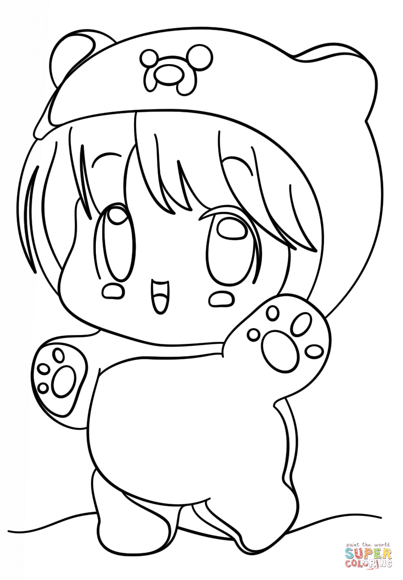 Kawaii coloring pages to download and print for free