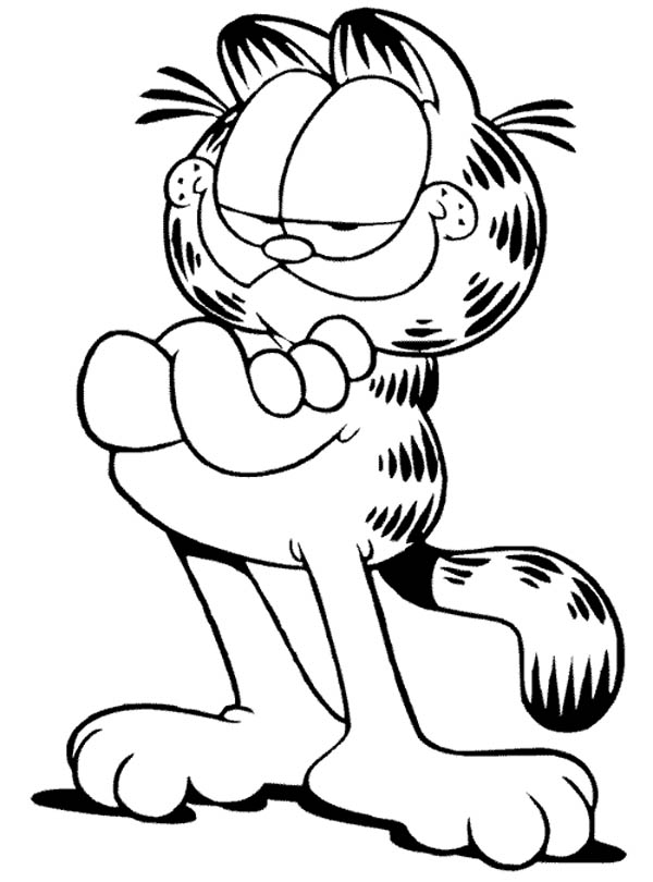 Garfield coloring pages to download and print for free