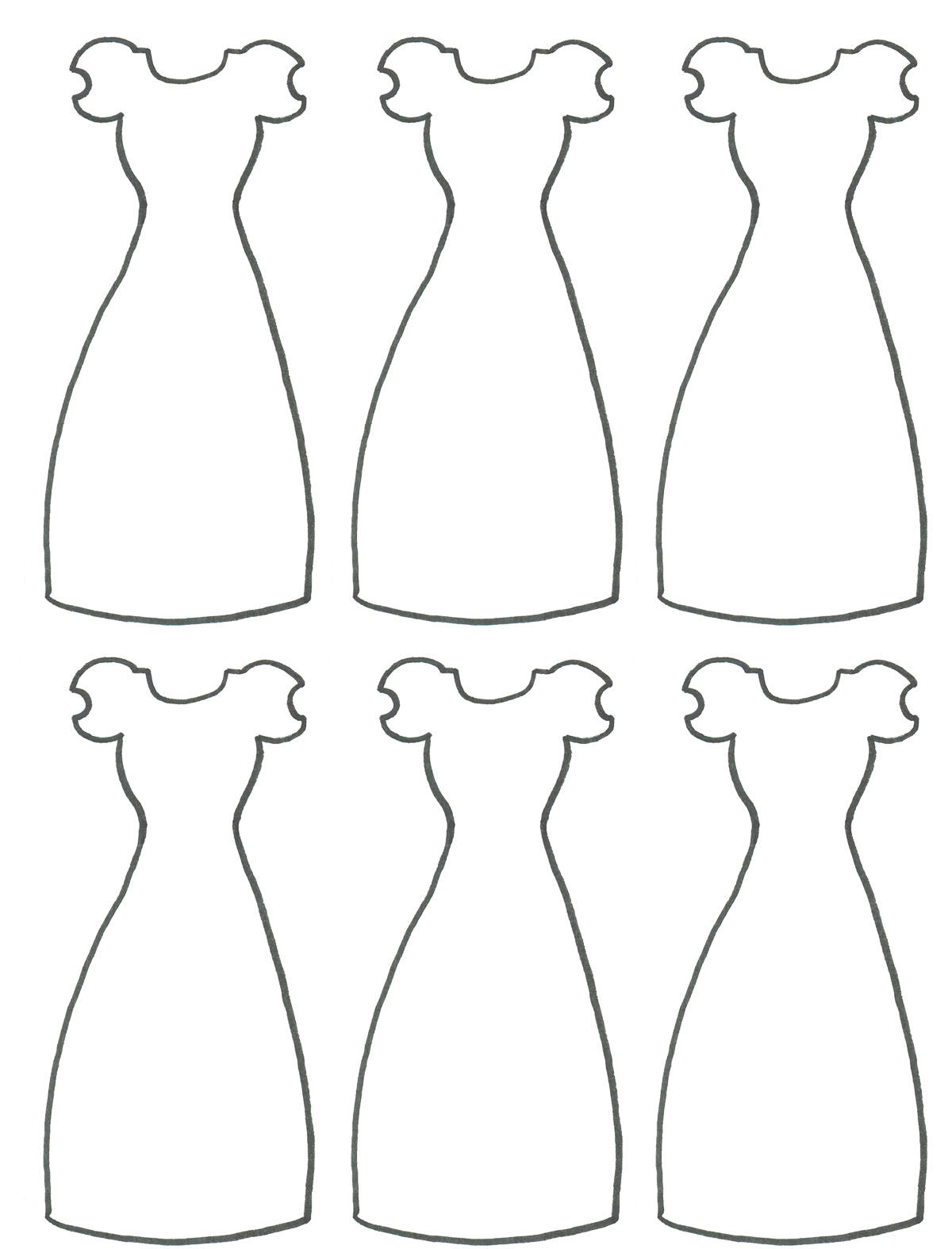 Dress coloring pages to download and print for free