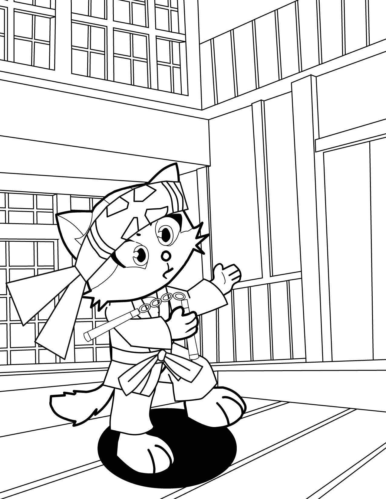 Karate coloring pages download and print for free