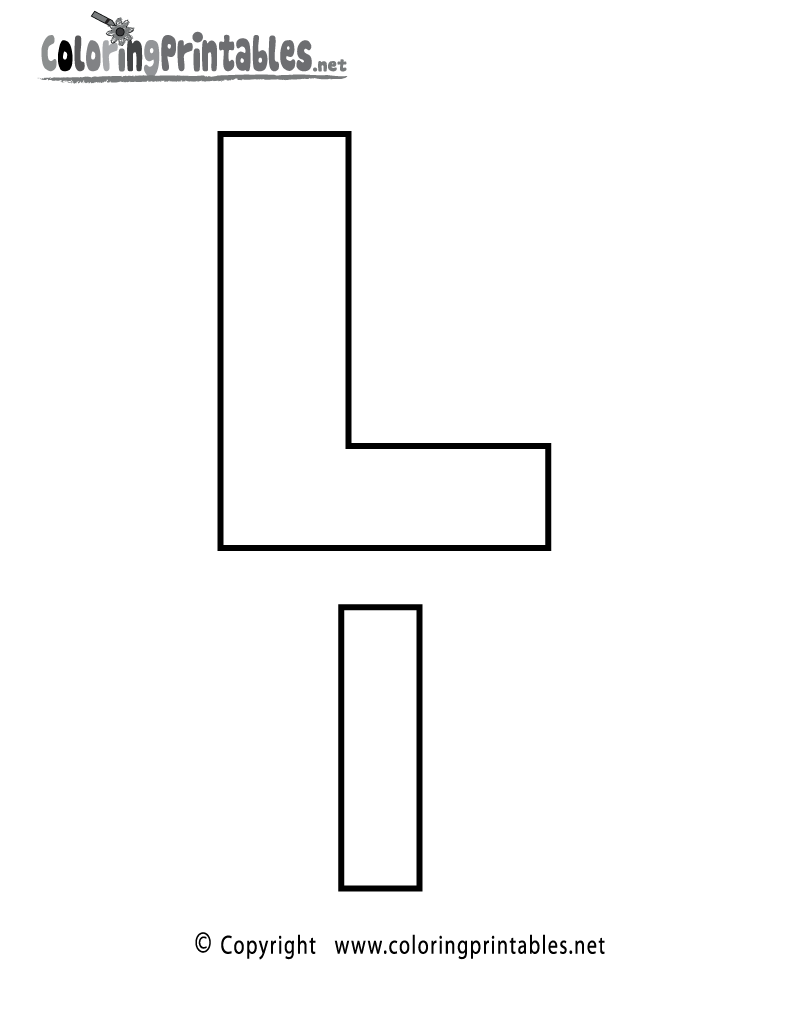 Letter l coloring pages to download and print for free