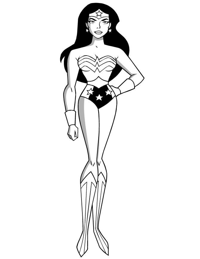 Wonder woman coloring pages to download and print for free