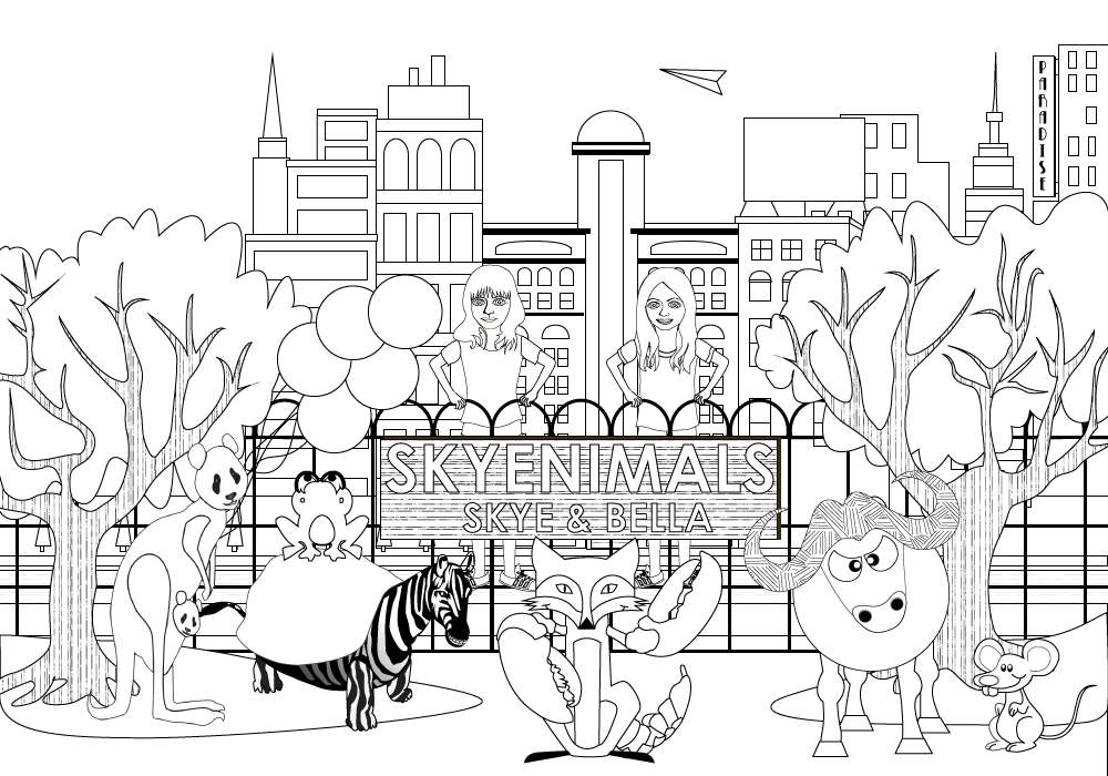 City coloring pages to download and print for free