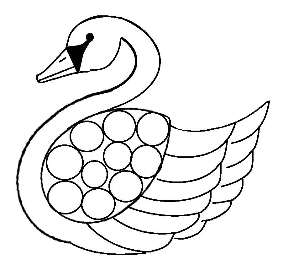 Swan coloring pages to download and print for free
