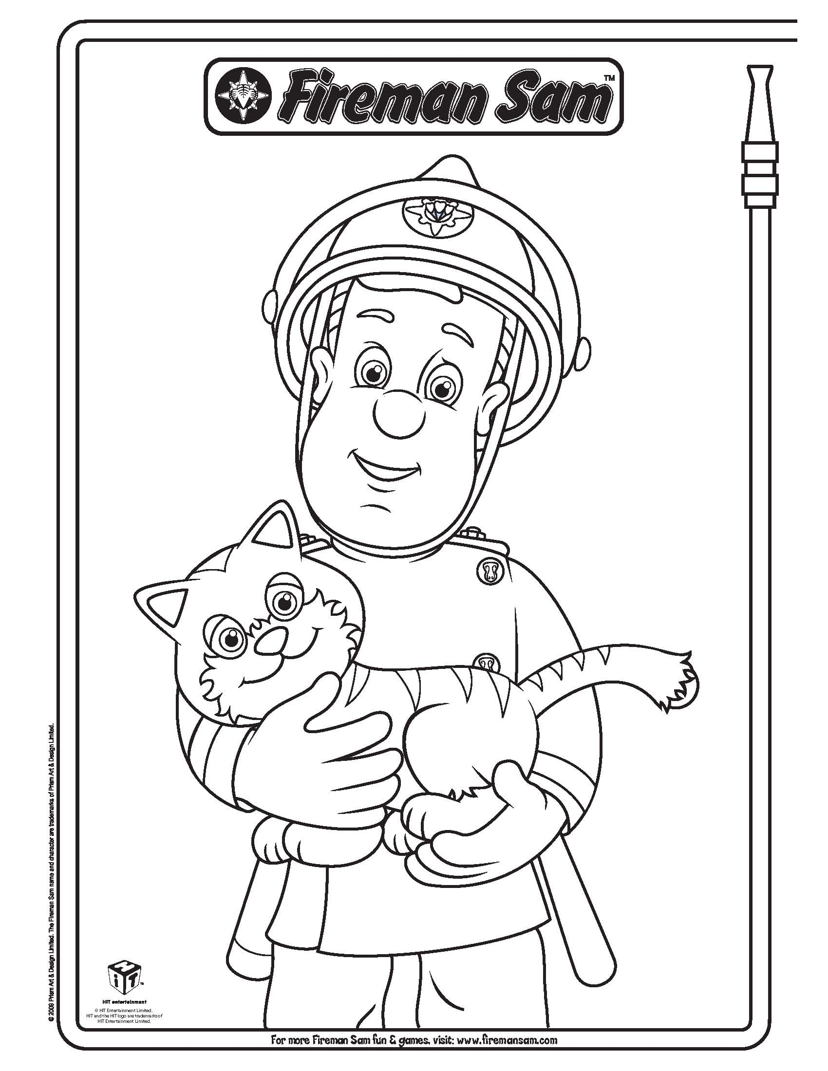 Fireman sam coloring pages to download and print for free