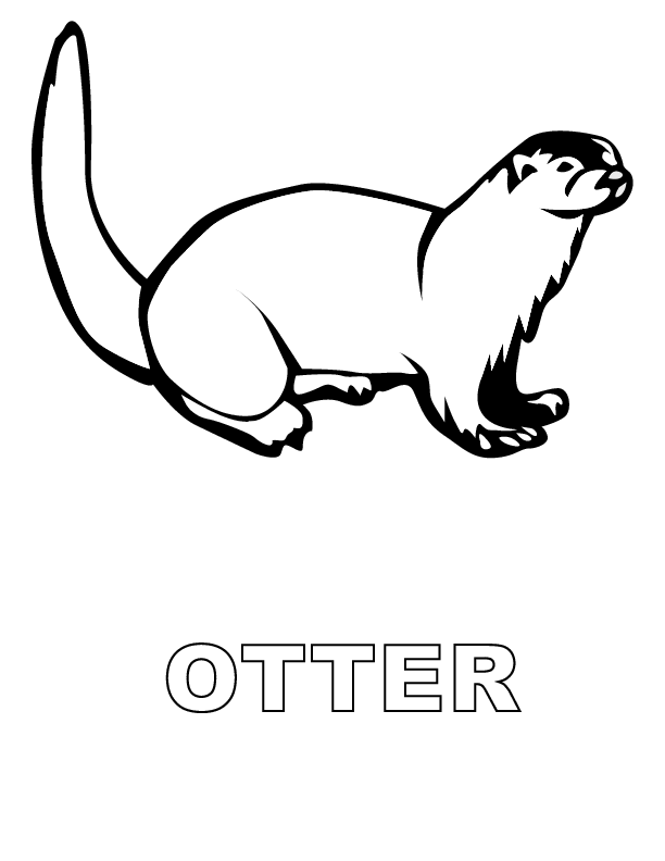 Otter coloring pages download and print for free