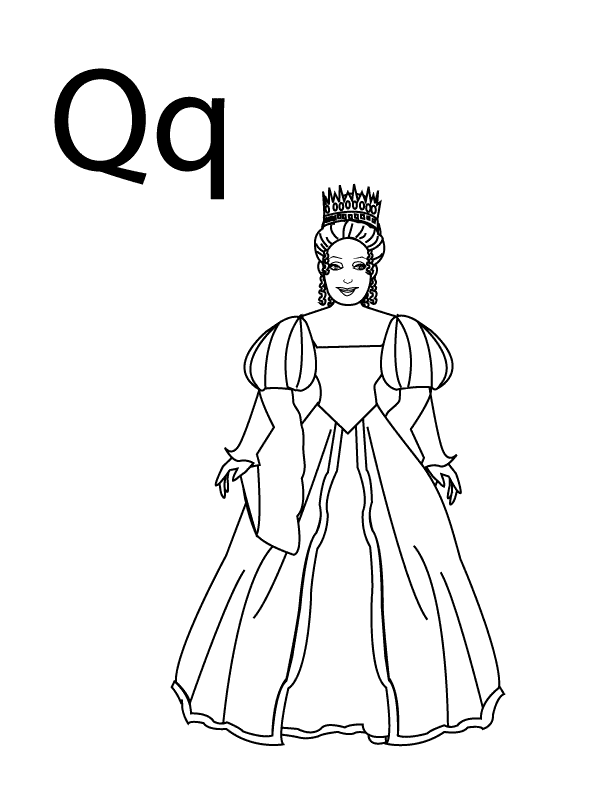 Queen coloring pages download and print for free