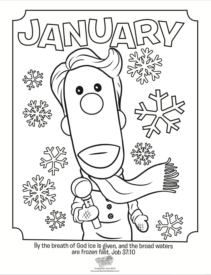 January coloring pages to download and print for free