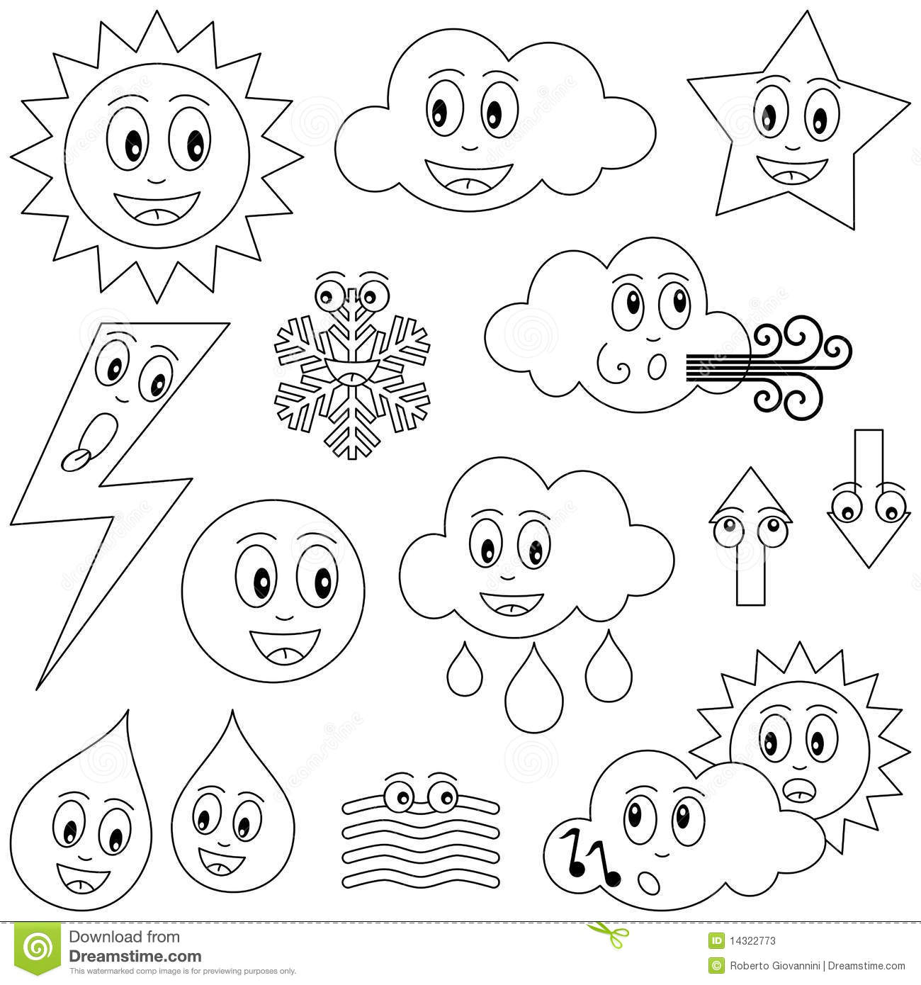 Weather coloring pages to download and print for free