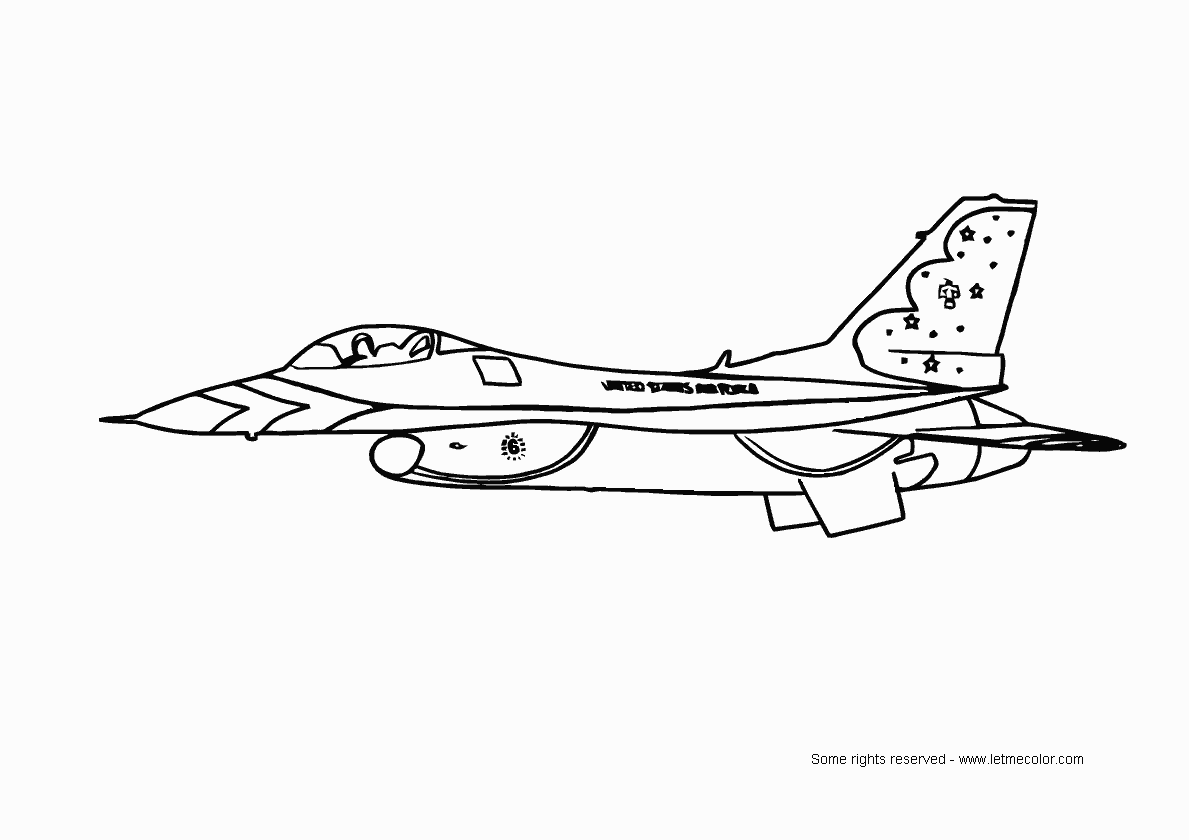 Jet coloring pages to download and print for free