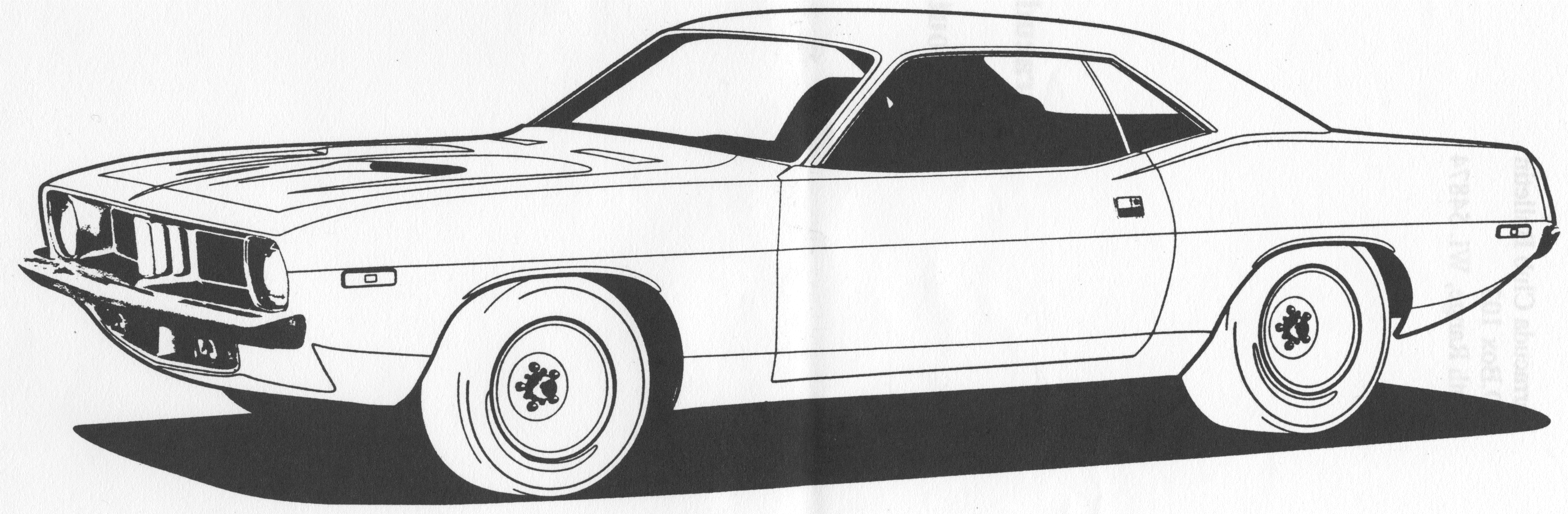 Muscle car coloring pages to download and print for free