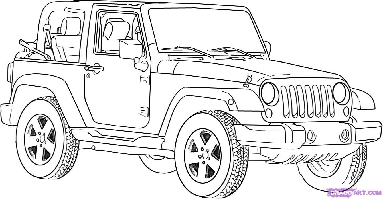 Jeep coloring pages to download and print for free