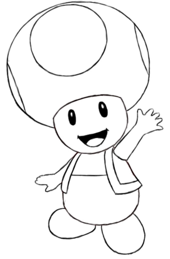 Toad coloring pages to download and print for free