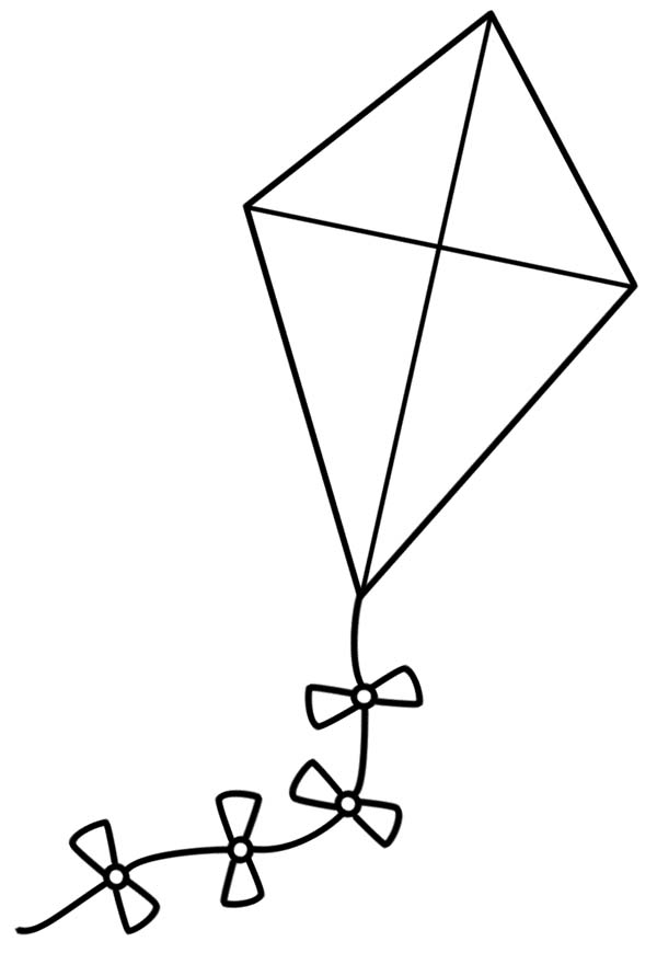 Kite coloring pages to download and print for free
