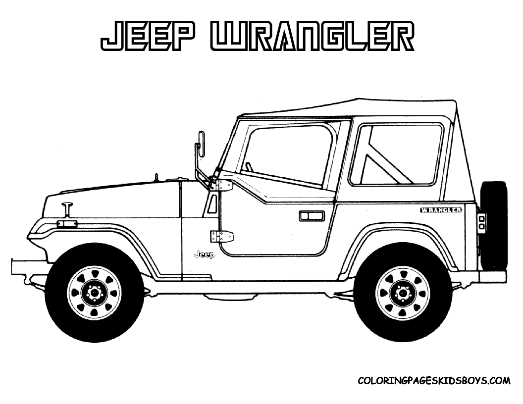 Jeep coloring pages to download and print for free