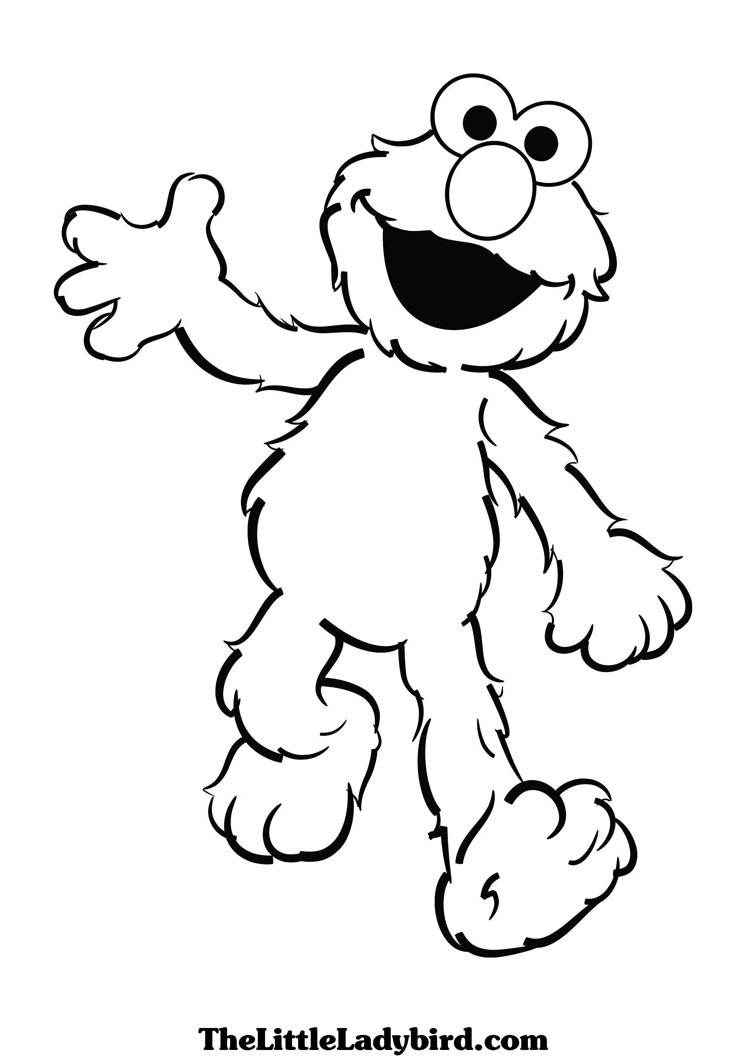 Elmo coloring pages to download and print for free
