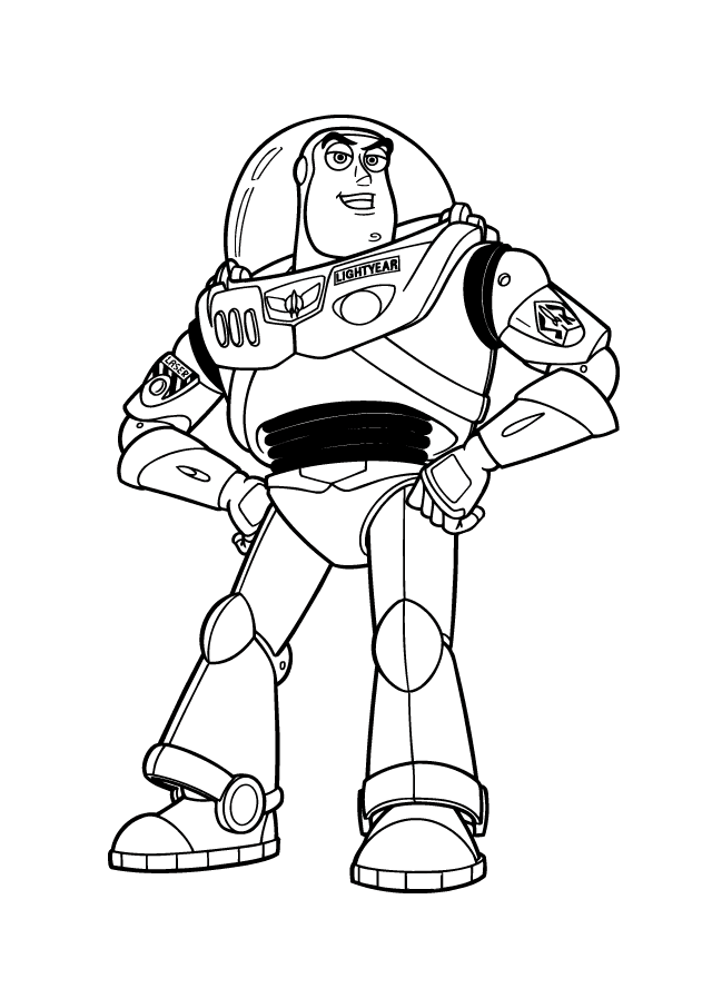 Buzz lightyear coloring pages to download and print for free