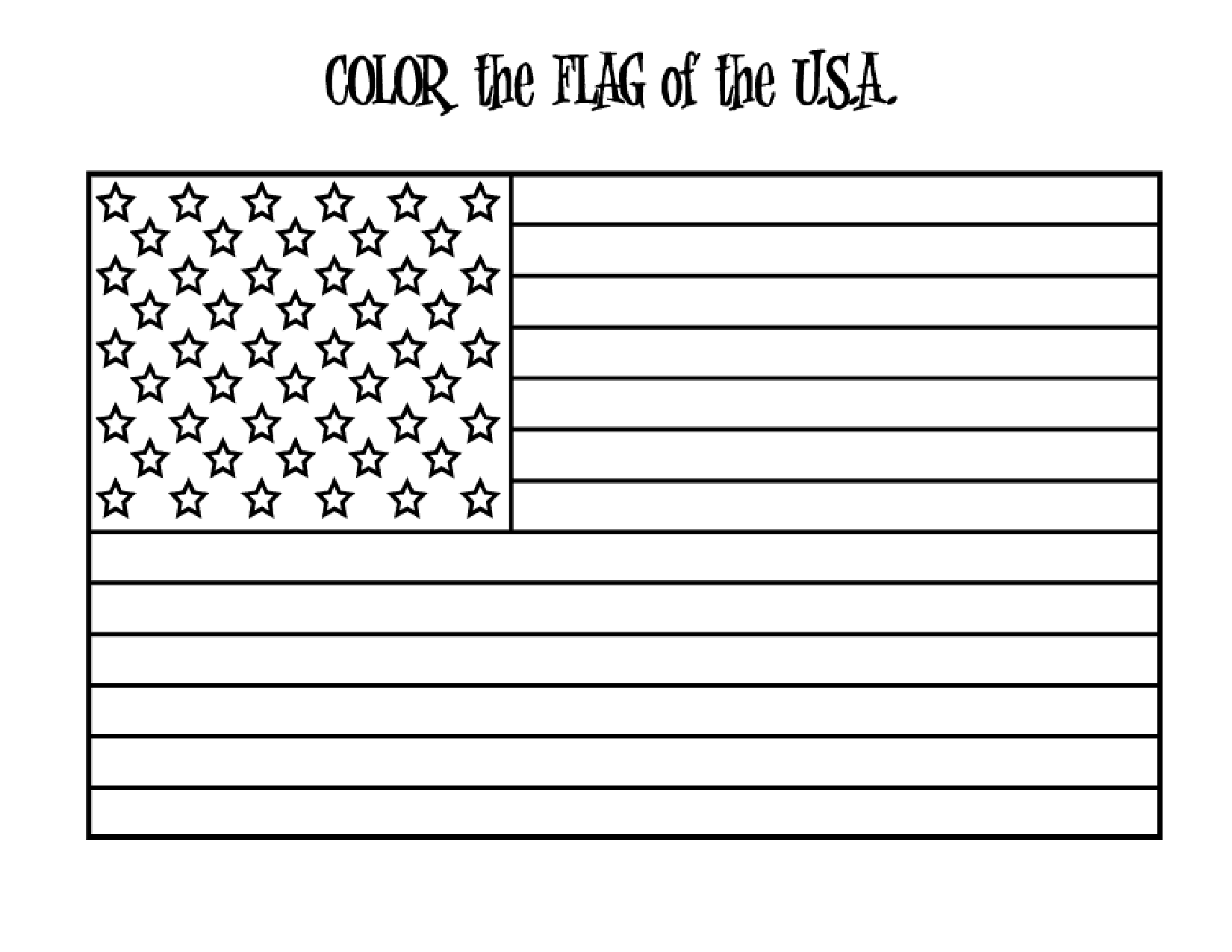 American flag coloring pages to download and print for free