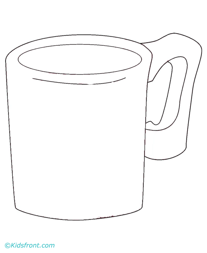 Cups coloring pages download and print for free