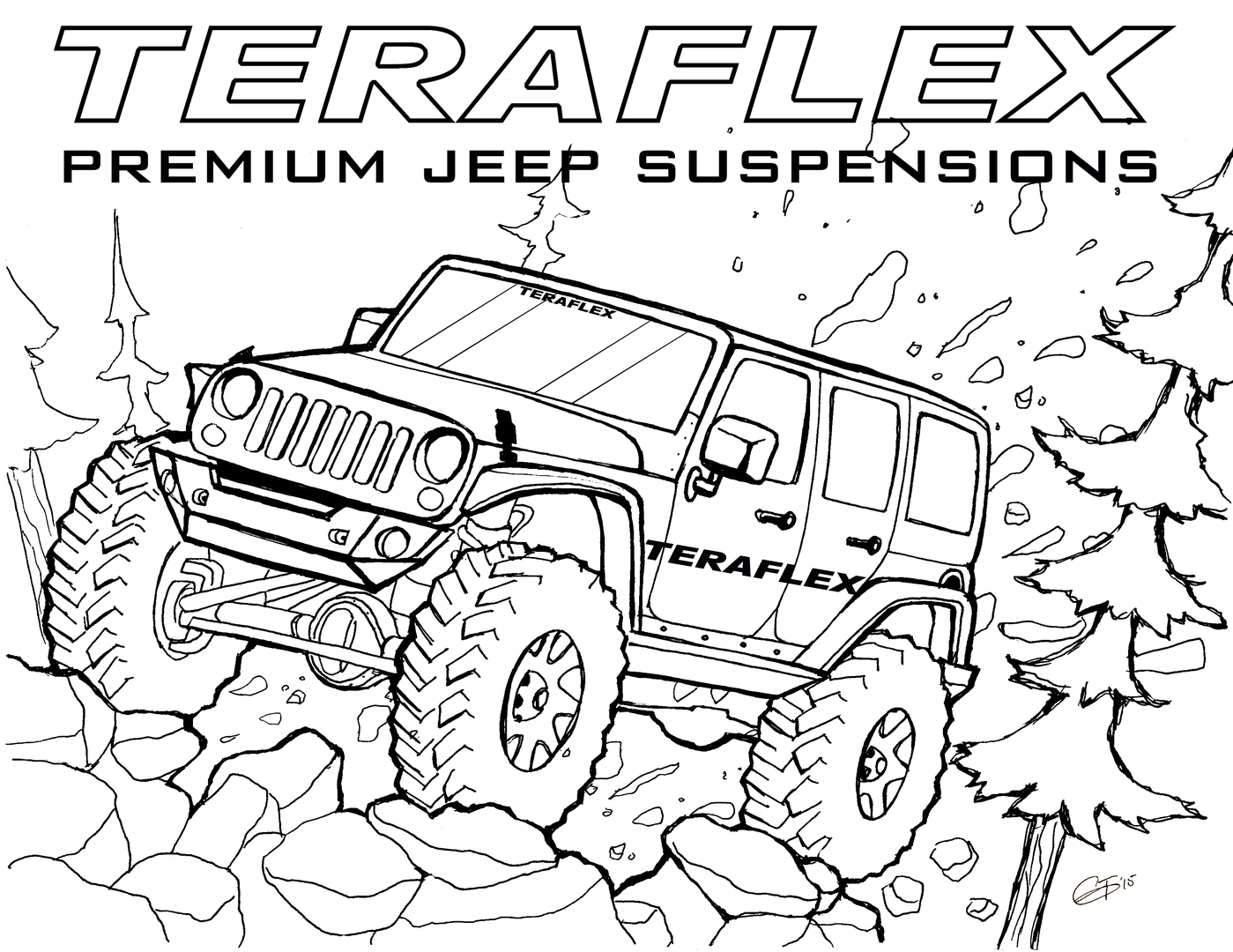 Jeep coloring pages to download and print for free