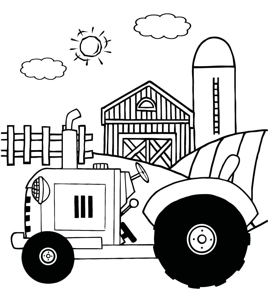Tractor coloring pages to download and print for free