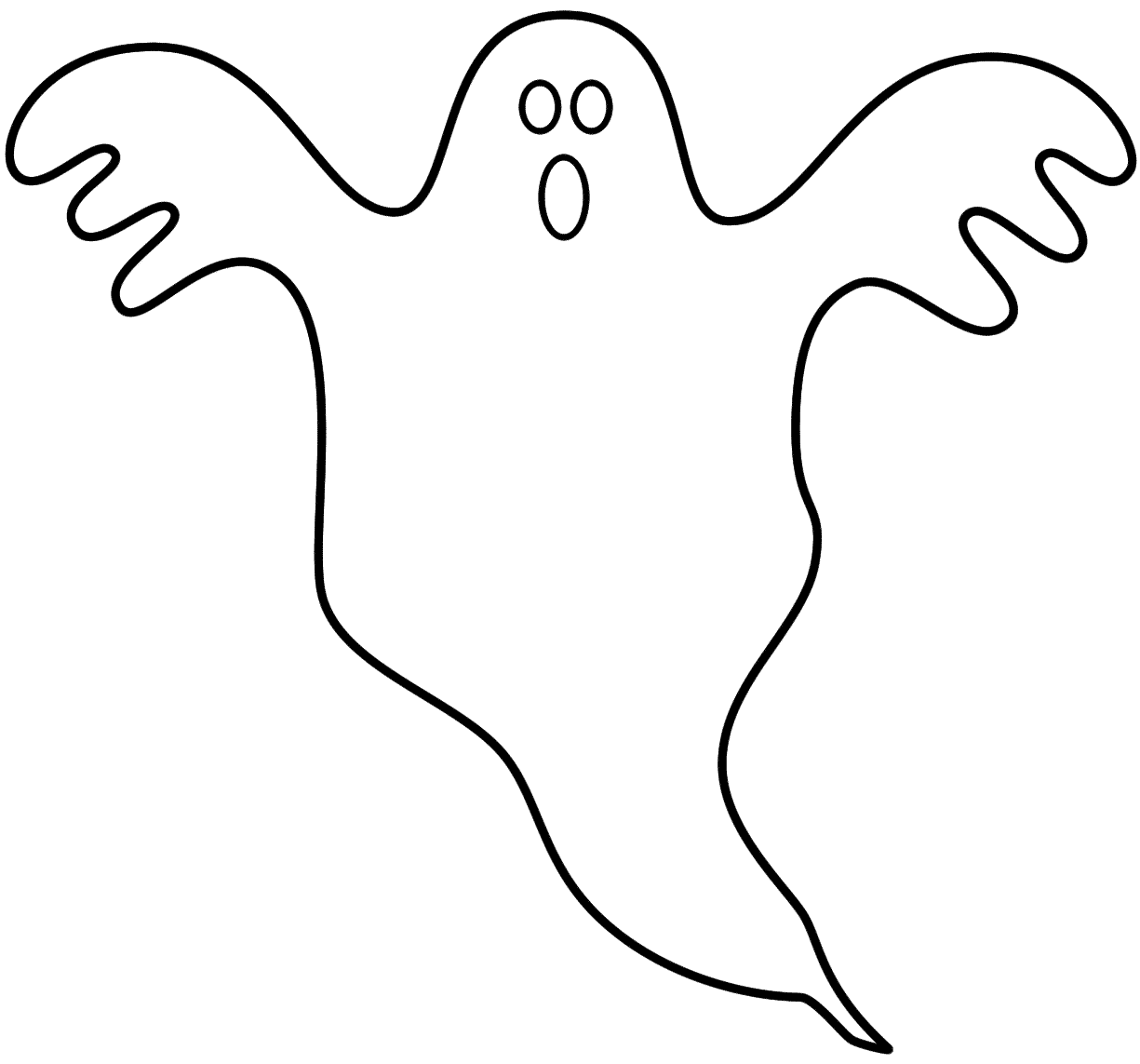 Ghost coloring pages to download and print for free
