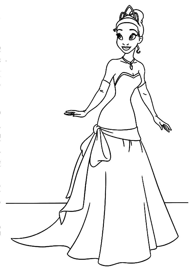 Tiana coloring pages to download and print for free