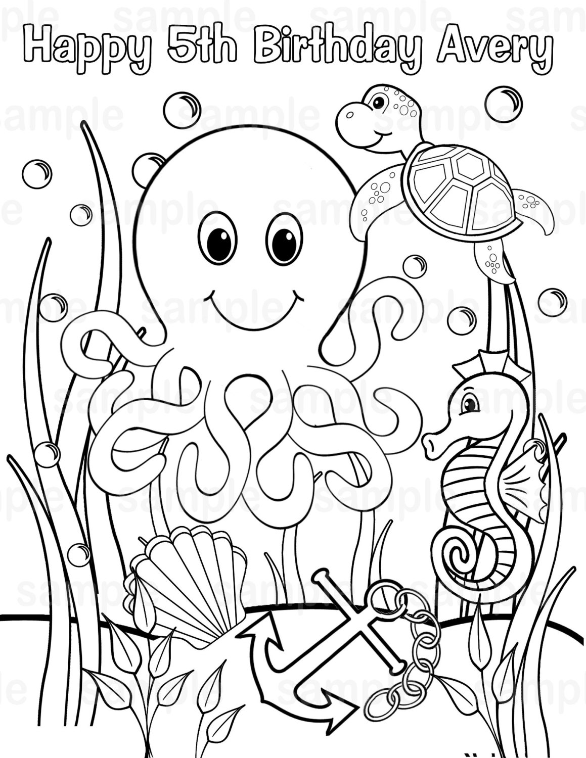 Under the sea coloring pages to download and print for free