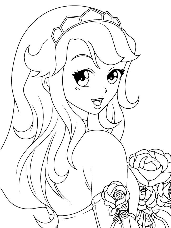 Manga coloring pages to download and print for free