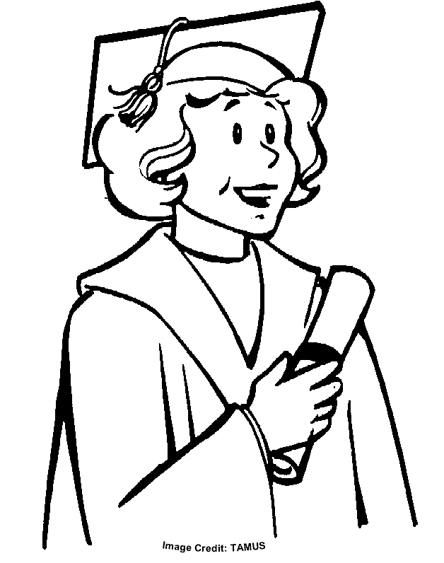 Graduation coloring pages to download and print for free