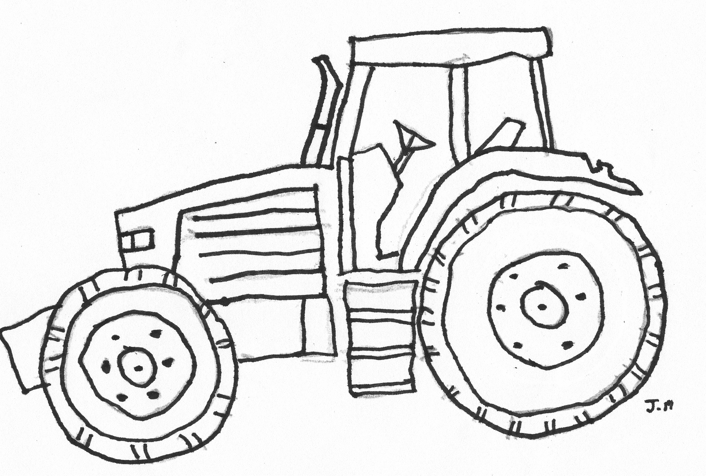 Tractor coloring pages to download and print for free