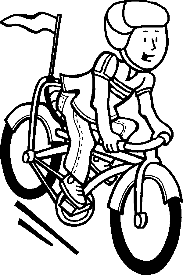 Bicycle coloring pages to download and print for free