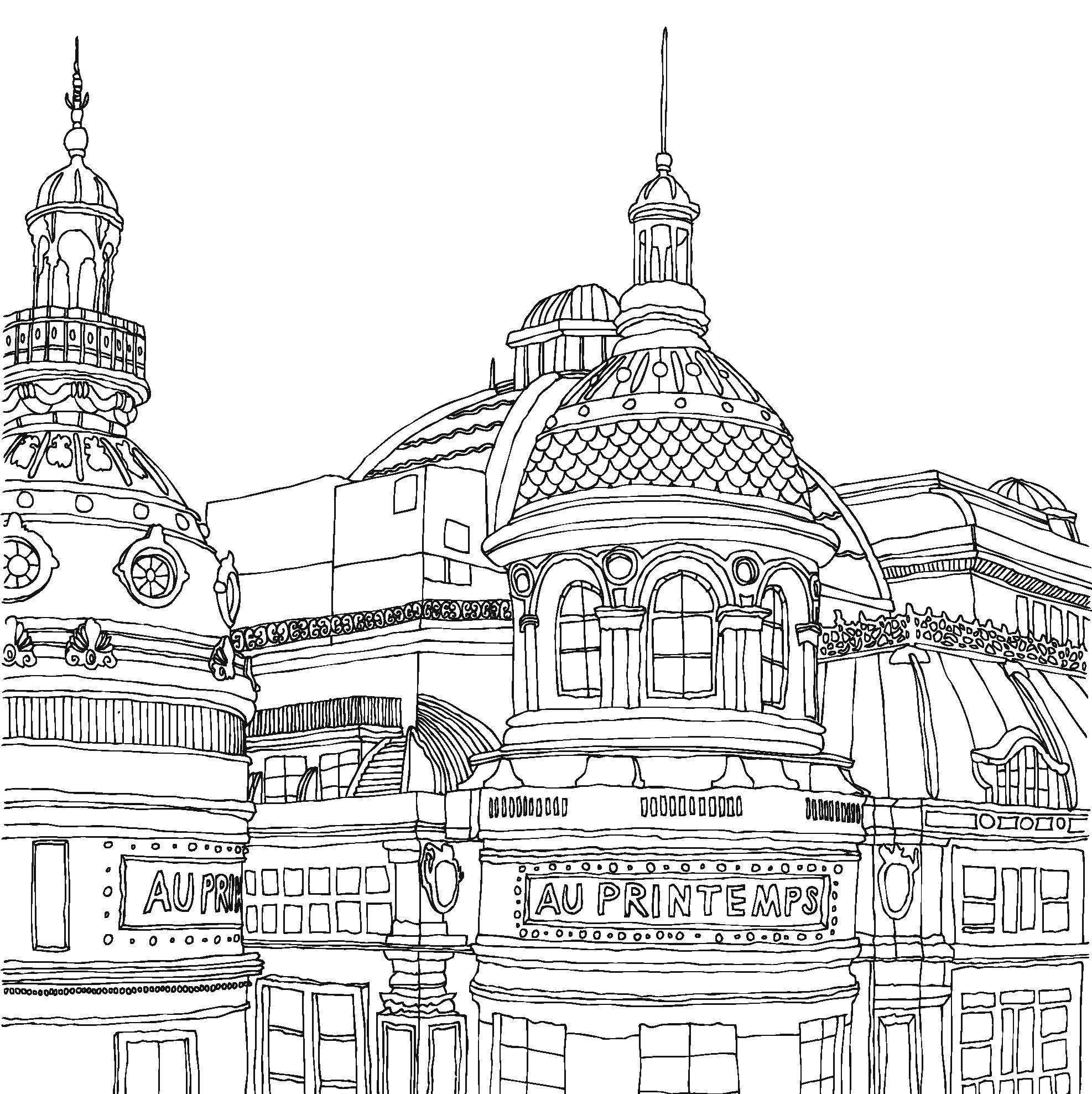 City coloring pages to download and print for free