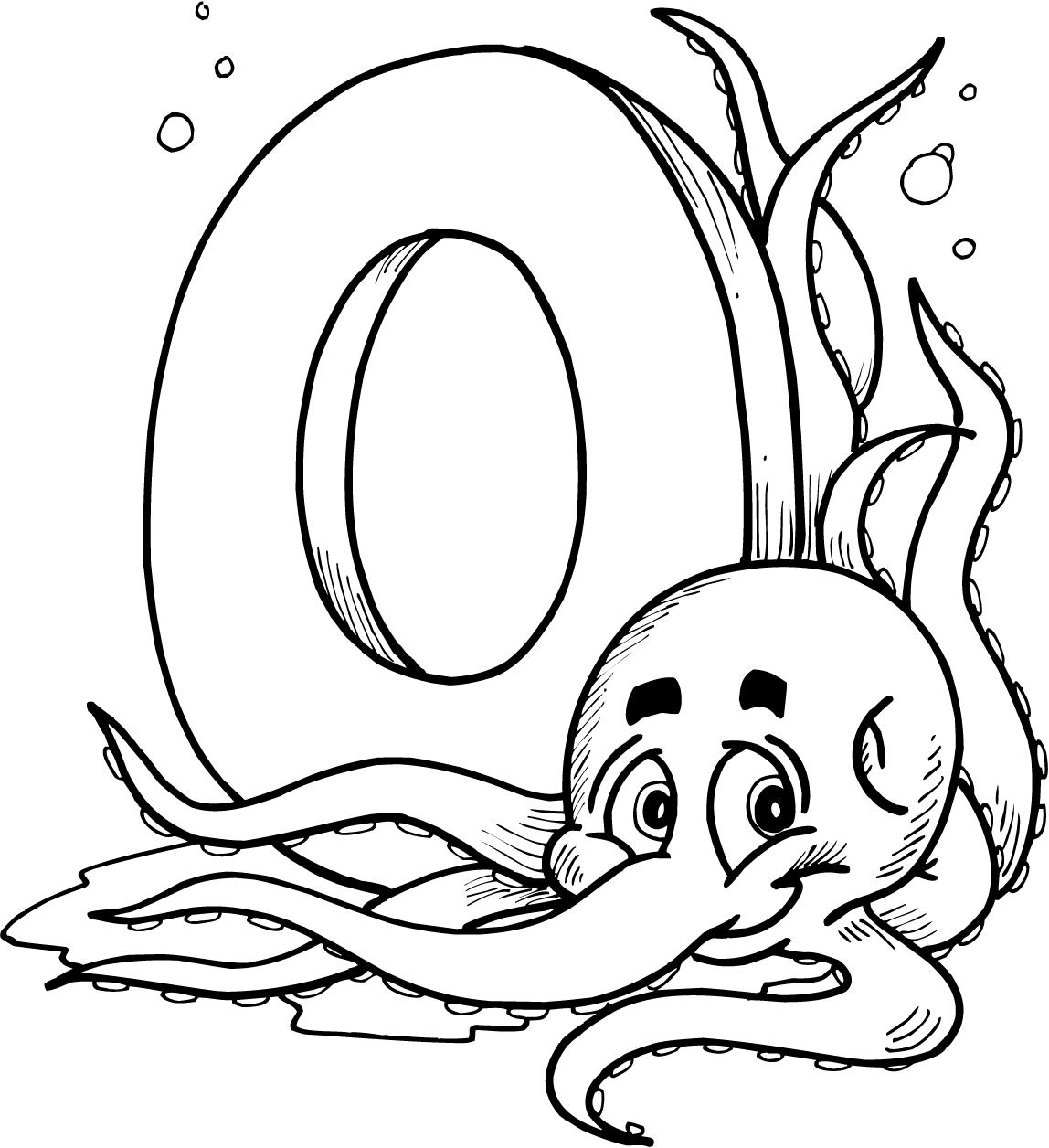 Letter o coloring pages to download and print for free
