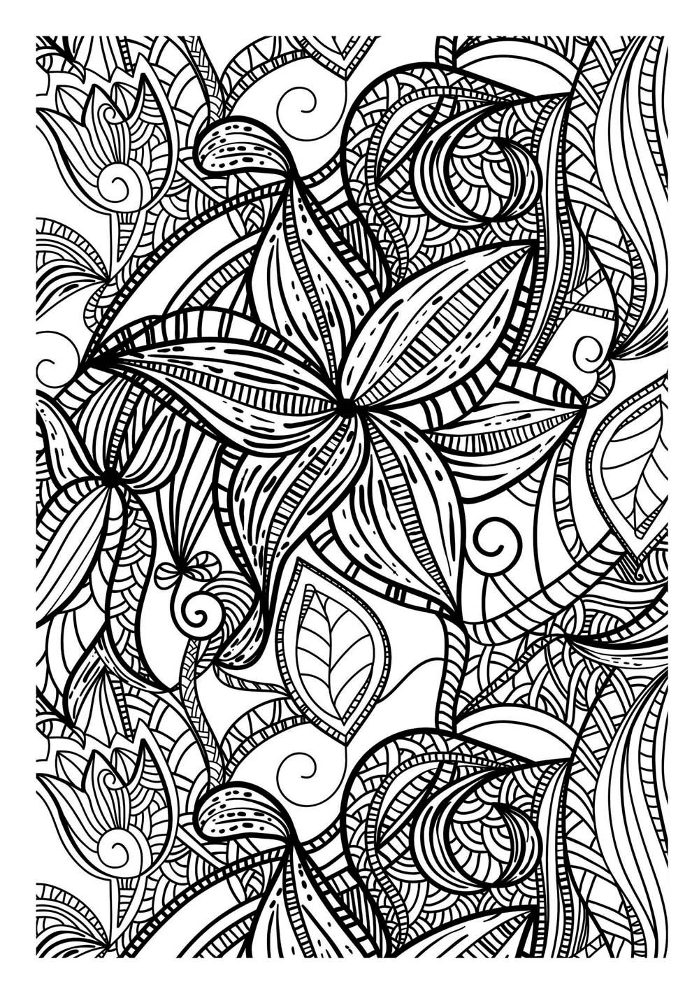 Art therapy coloring pages to download and print for free