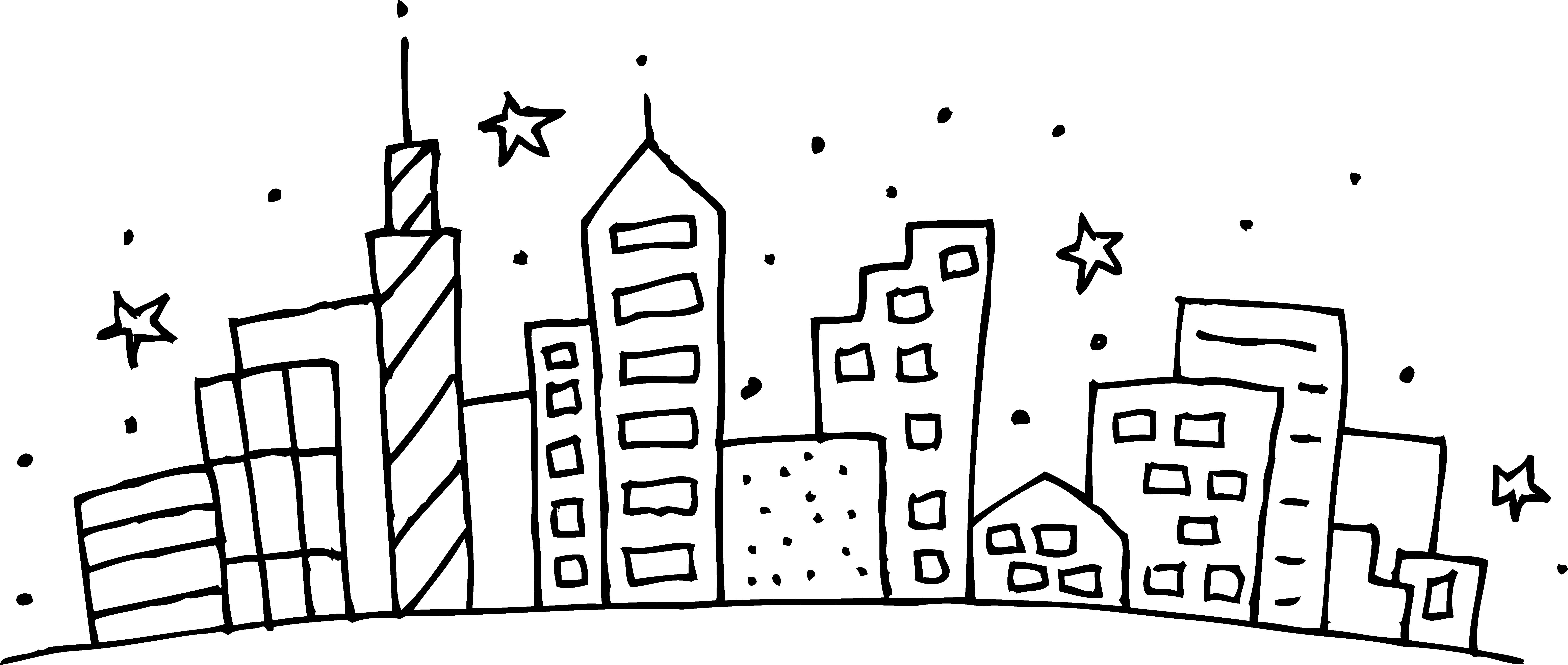 City coloring pages to download and print for free