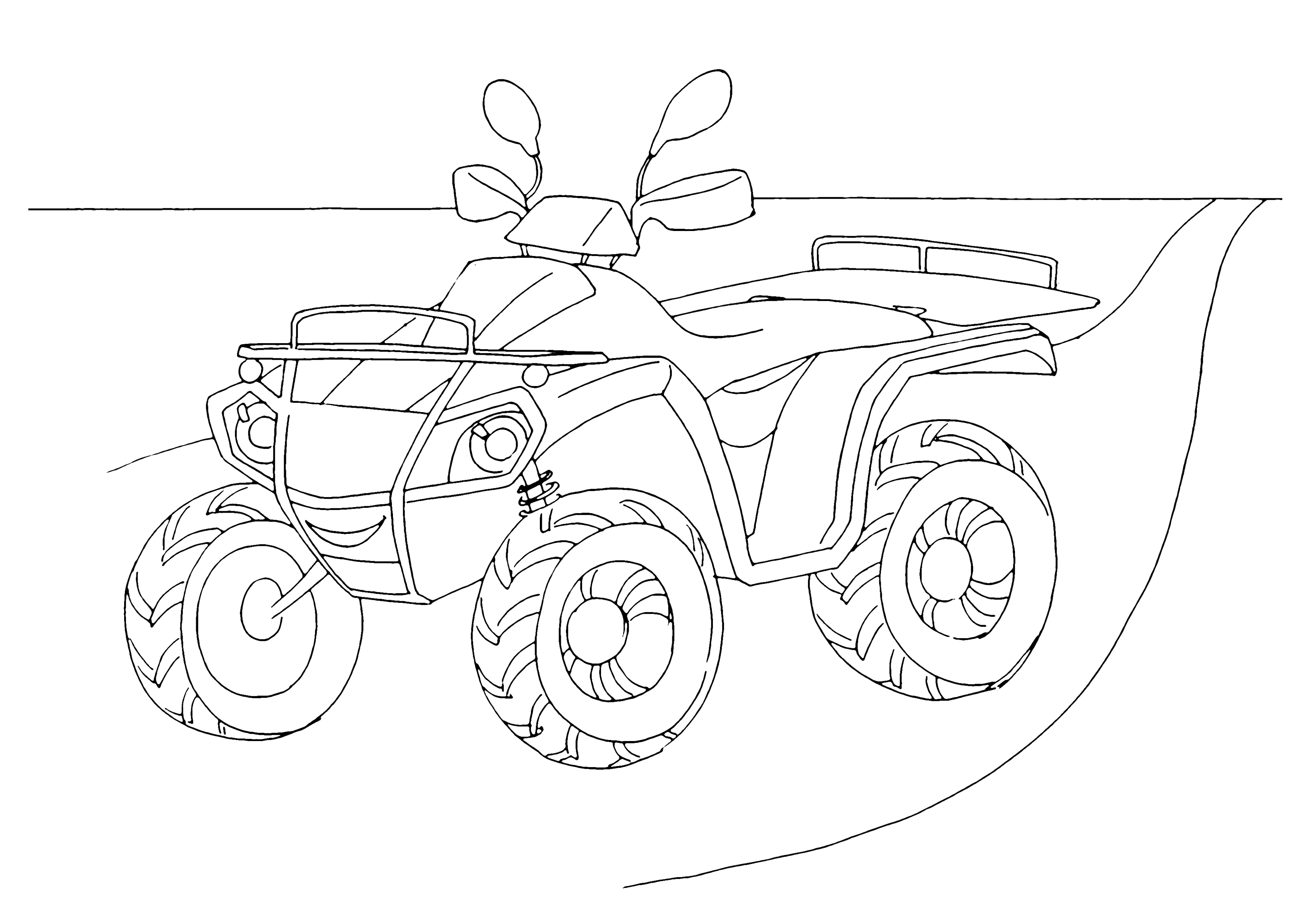 ATV coloring pages to download and print for free