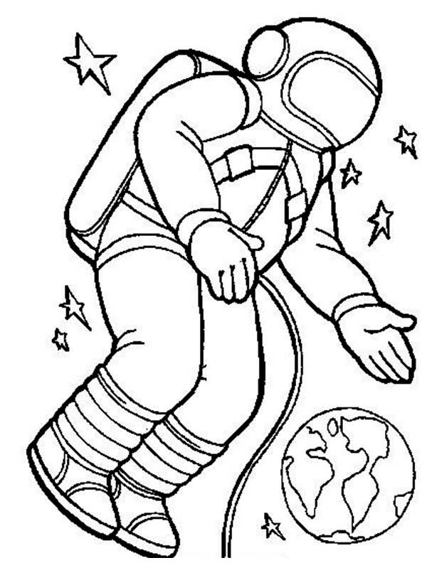 Astronaut coloring pages to download and print for free