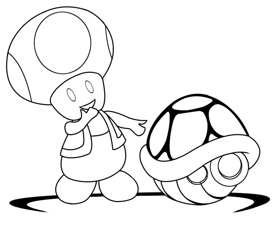 Toad coloring pages to download and print for free