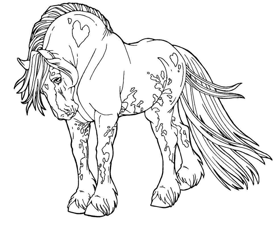 Palomino horse coloring pages download and print for free