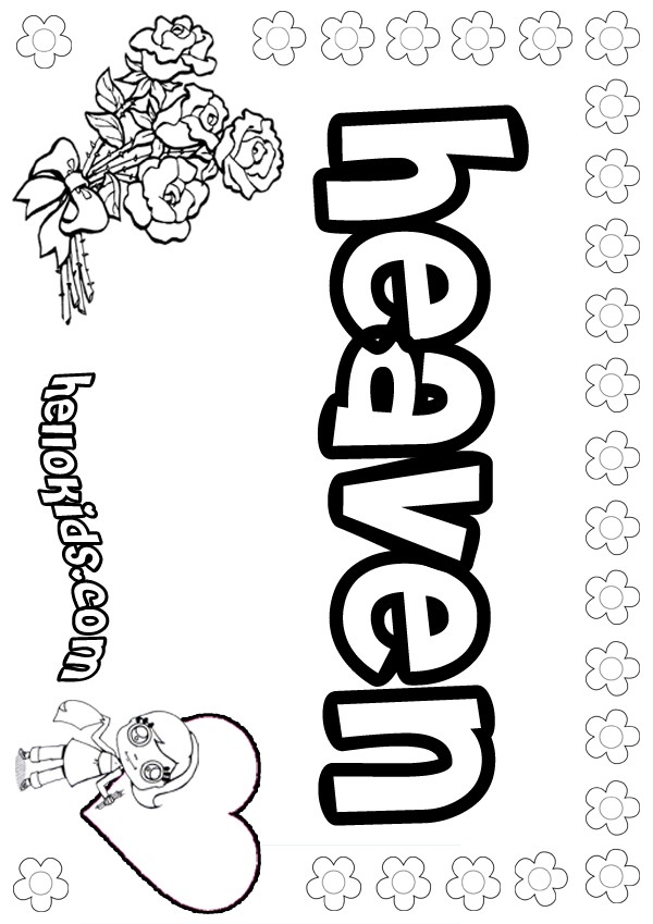 Heaven coloring pages to download and print for free
