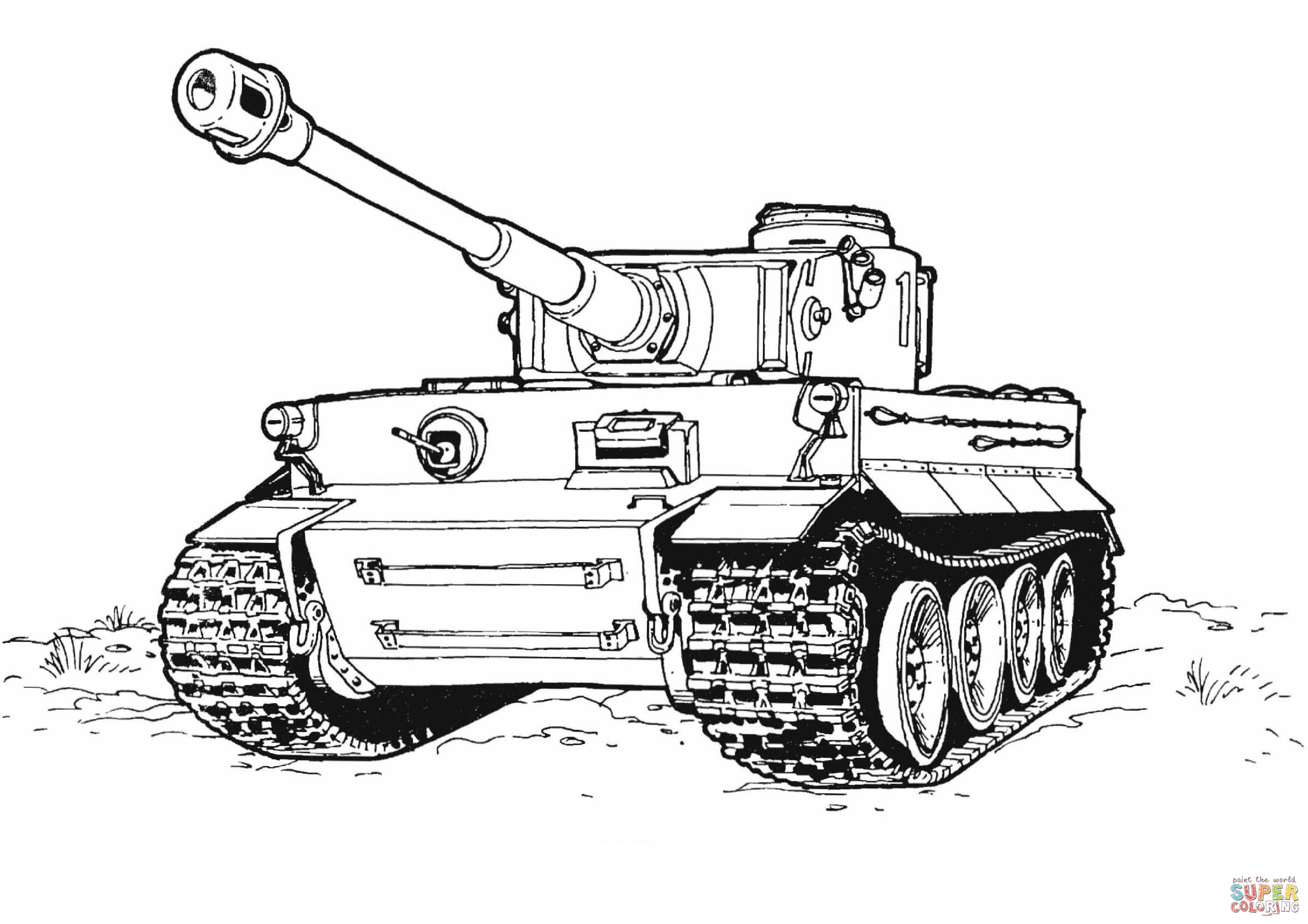 Tank coloring pages to download and print for free