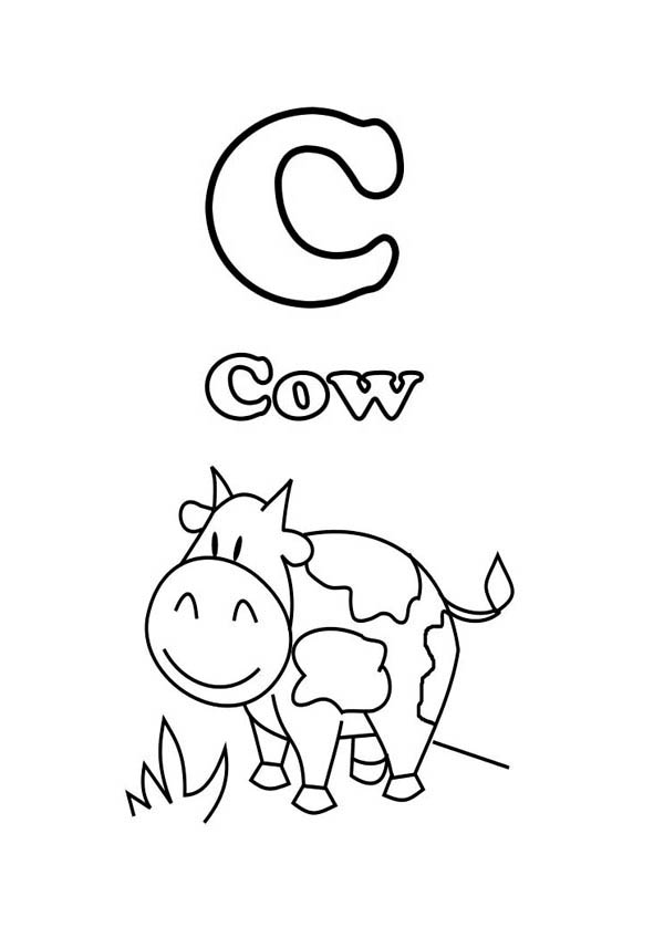 Letter c coloring pages to download and print for free