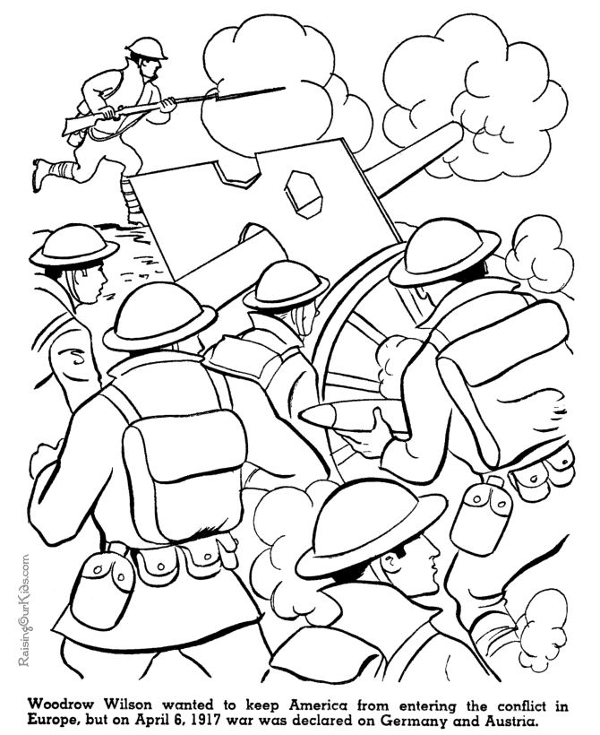 Revolutionary war coloring pages to download and print for free